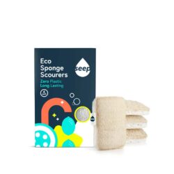 Compostable Sponge with Loofah Scourer – pack of 4 - Seep