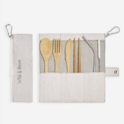 Reusable Bamboo Picnic Cutlery Set