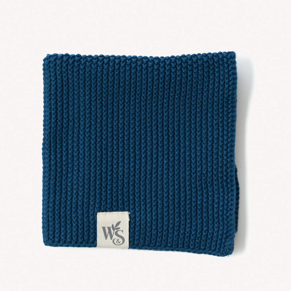W&S Dish Cloths - 100% Organic Cotton - Ocean